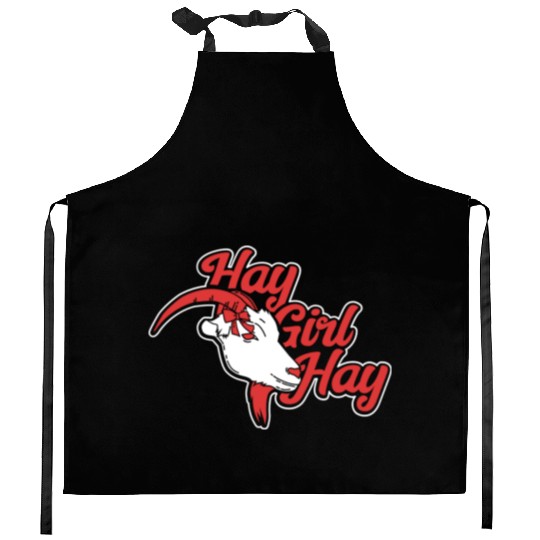 Goat Lover Hay Girl Hay Kitchen Aprons