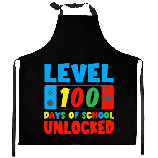 100 days of school Kitchen Aprons