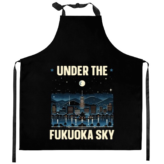 Fukuoka Japan Country Travel Vacation Japanese Kitchen Aprons