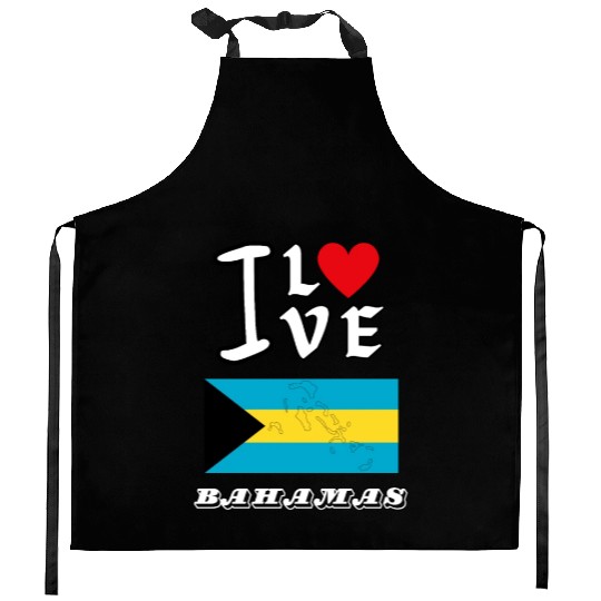 I Love Bahamas Kitchen Aprons