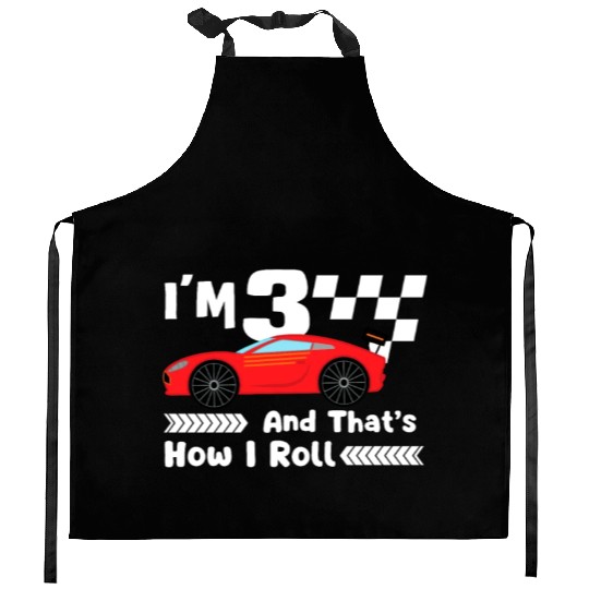 3rd Birthday Kids Racing Car Racing Boys Kitchen Aprons