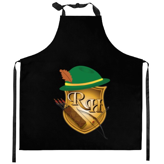 Robin Hood the Archer (and His Items) R&H letters Kitchen Aprons