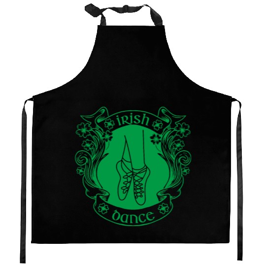 Irish Dance Feis Shamrock Celtic Tradition Kitchen Aprons