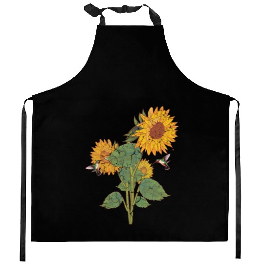 Sunflower summer vibes Kitchen Aprons