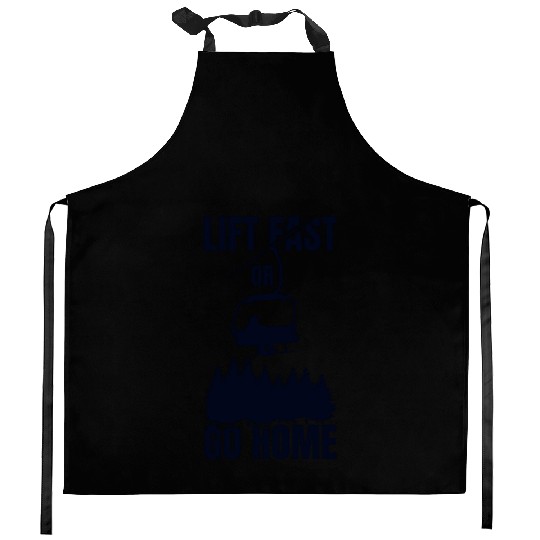 Funny Snowboarding Quote Kitchen Aprons