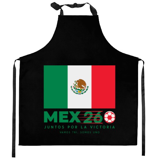 Mexico World Cup 2026 Kitchen Aprons Soccer