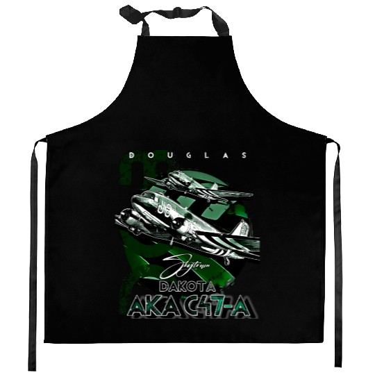 Douglas AKA C-47 Dakota Skytrain Military Version Kitchen Aprons