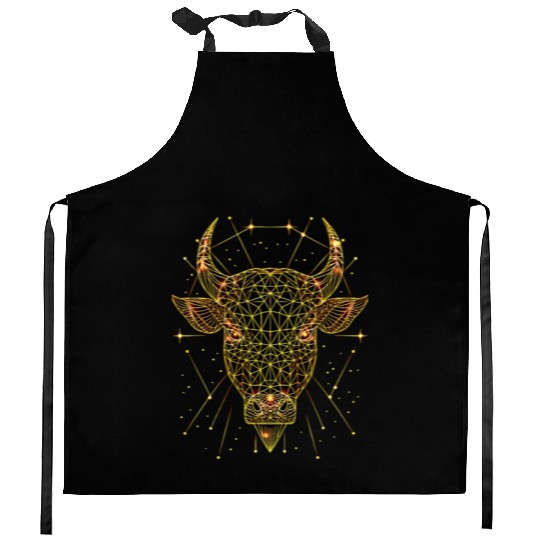 Minotaur Bull Taurus Zodiac Kitchen Aprons