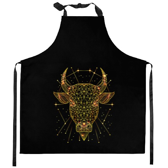 Minotaur Bull Taurus Zodiac Kitchen Aprons