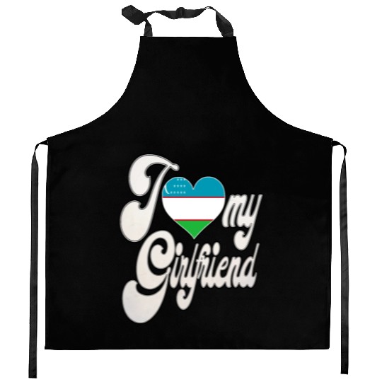 UzbekistanI Love My Uzbek Girlfriend Kitchen Aprons
