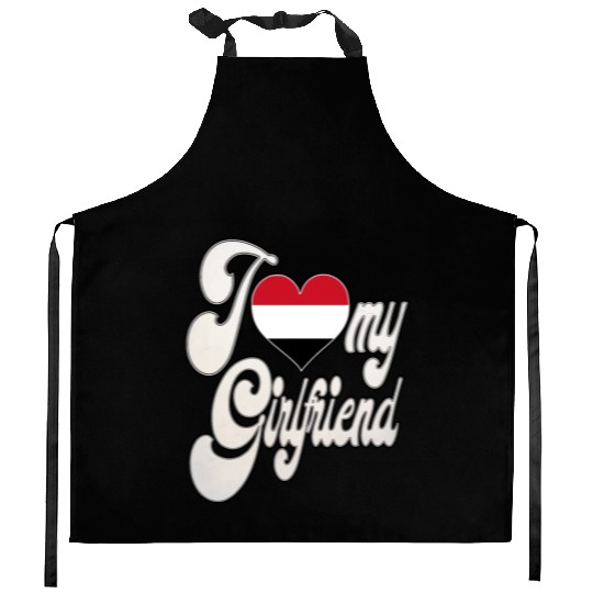 YemenI Love My YemenI Girlfriend Kitchen Aprons