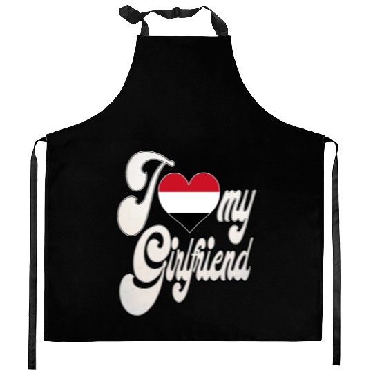 YemenI Love My YemenI Girlfriend Kitchen Aprons