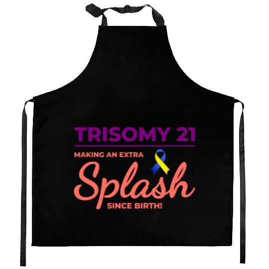 Down Syndrome Awareness Trisomy 21 Splash Kitchen Aprons