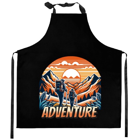 Hiking Outdoor Camping Adventure Kitchen Aprons