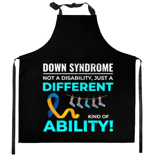 Down Syndrome Awareness Different Ability Kitchen Aprons