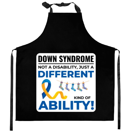 Down Syndrome Awareness Different Ability Kitchen Aprons