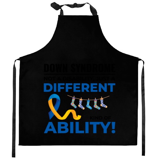 Down Syndrome Awareness Different Ability Kitchen Aprons
