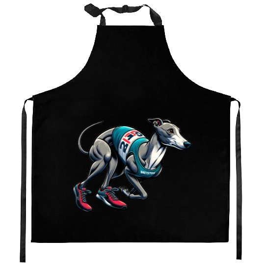 Marathon Master: Greyhound's Race Day Kitchen Aprons