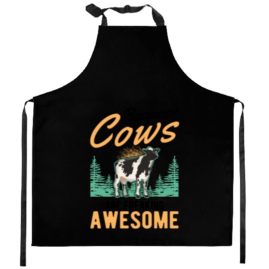 Cow Cattle Breeder Farmer Cows Kitchen Aprons