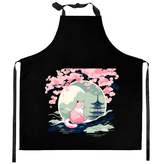Sakura Serenity Kitchen Aprons