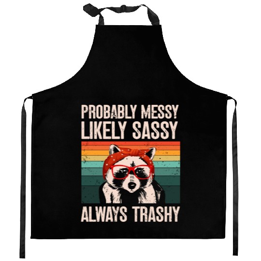 Funny Raccoons Trash Panda Racoon Lovers Kitchen Aprons