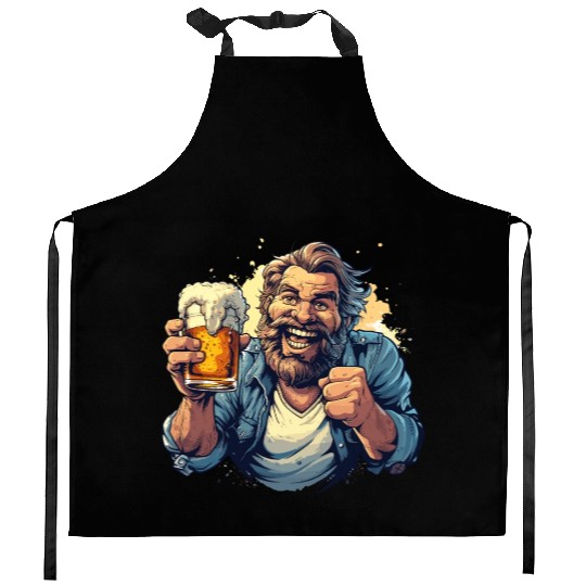 Beer Drinker Outfit Father's Day Men's Evening Kitchen Aprons