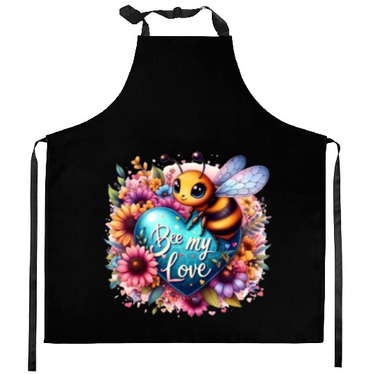 Bee my love. Kitchen Aprons
