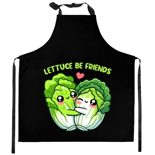 Lettuce Be Friends | Vegan Food Kitchen Aprons