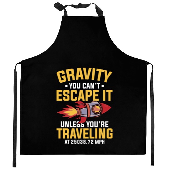 Space Engineer Rocket Scientist Aviation Kitchen Aprons