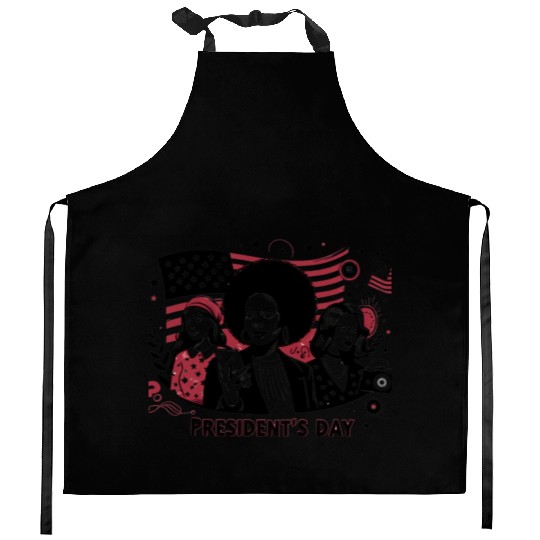 history of us presidents day Kitchen Aprons