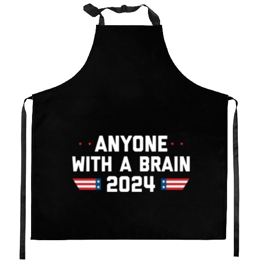 2024 Brain Vote Democracy Anti-Trump Kitchen Aprons
