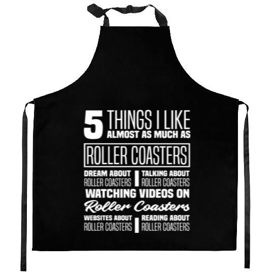 Roller Coaster Riding Roller Coaster Fan Kitchen Aprons