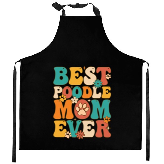 Groovy Female Dog Lover Dog Mom Kitchen Aprons