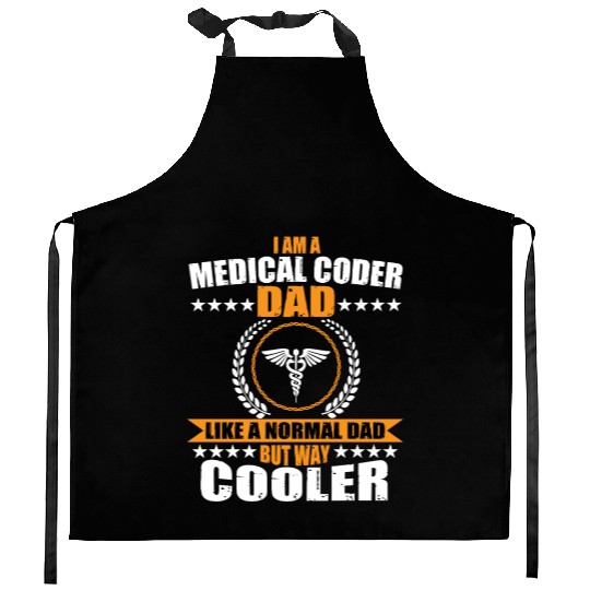 Medical Coder Dad Kitchen Aprons