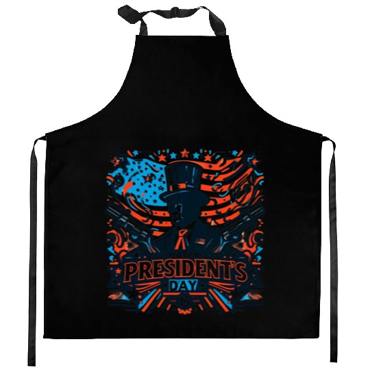 history of us presidents day Kitchen Aprons