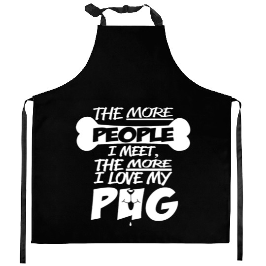 I Love My Pug Kitchen Aprons