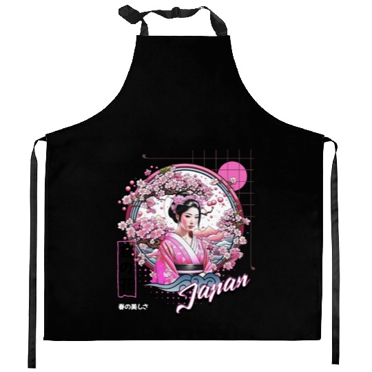 Sakura Serenity Kitchen Aprons
