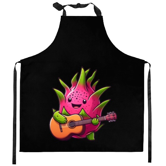 Dragon Fruit Jam: Playing the Guitar Kitchen Aprons