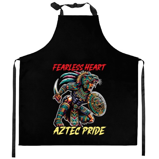Aztec Jaguar Warrior Aztec Culture Indigenous Kitchen Aprons