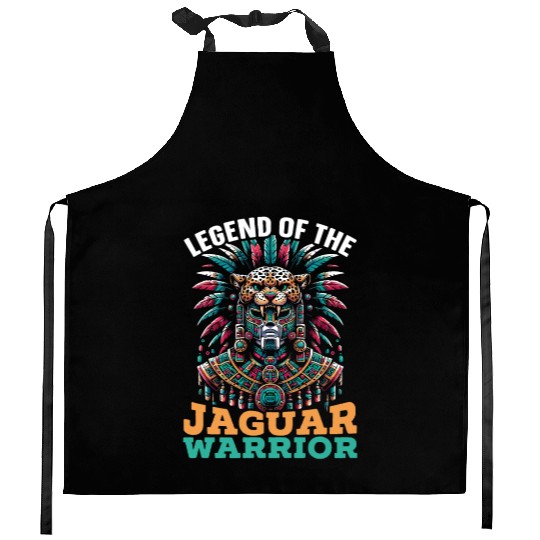 Aztec Jaguar Warrior Aztec Culture Indigenous Kitchen Aprons