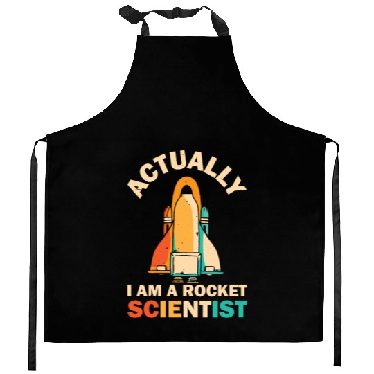 Retro Rocket Scientist Space Shuttle Kitchen Aprons