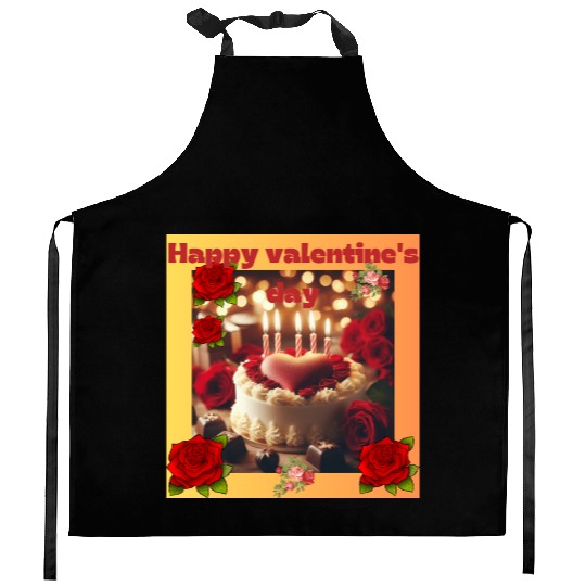 Quadruple Hearts of Love: A Valentine's Day. Kitchen Aprons