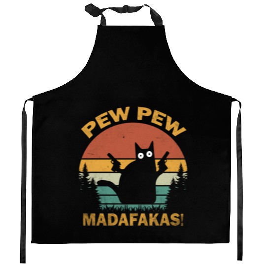Funny | Hilarious Gift Idea | Pew Pew Madafakas Kitchen Aprons