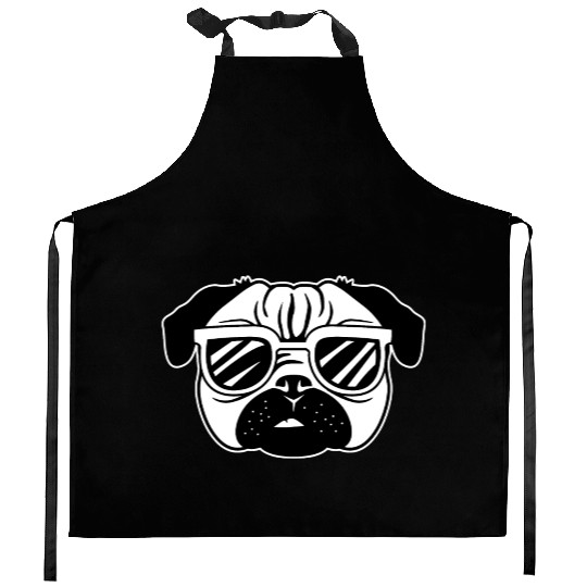 Cool Pug Veterinarian Gift Kitchen Aprons