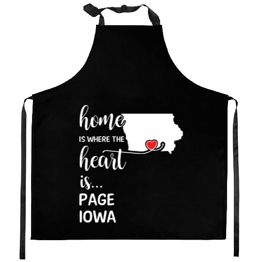 Page County Iowa Is Where My Heart Is Gift Kitchen Aprons