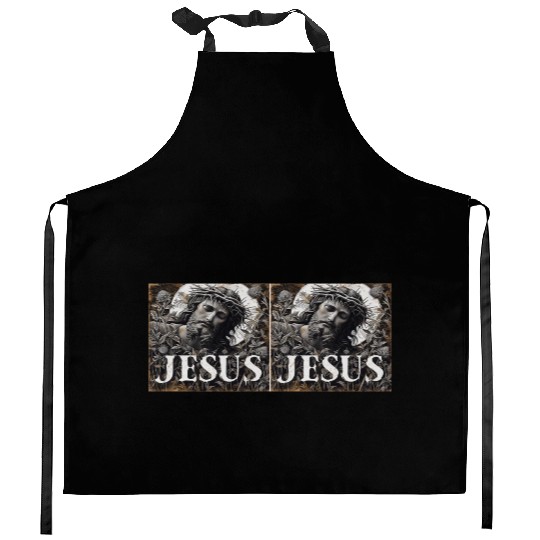Reverent Religious Wraps Kitchen Aprons