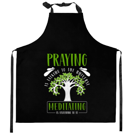 Meditation Om Buddha Spirit Kitchen Aprons