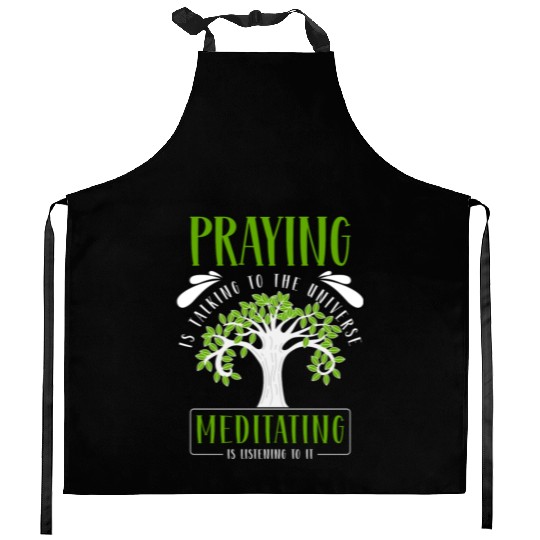 Meditation Om Buddha Spirit Kitchen Aprons