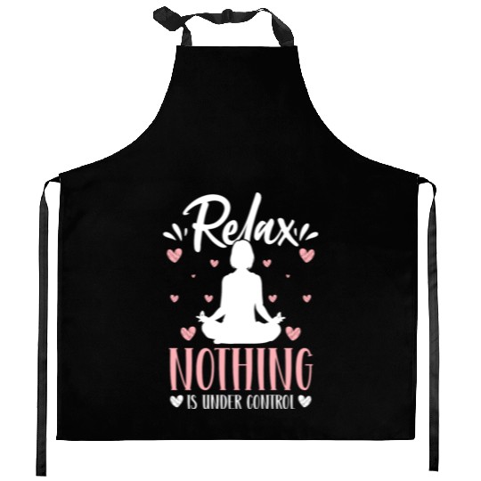 Yoga Spirit Buddha Enlightenment Kitchen Aprons