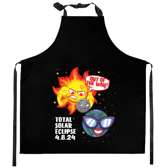 Total Solar Eclipse Out Of The Way 4.08.24 Kidsout Kitchen Aprons